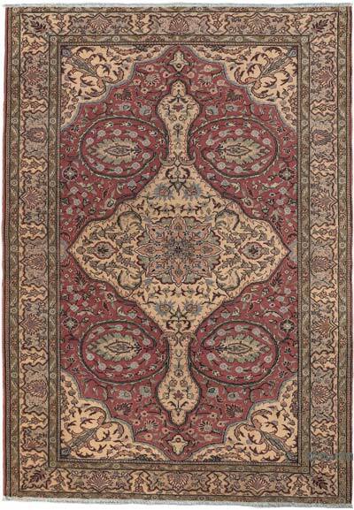 Vintage Turkish Hand-Knotted Rug - 5'  x 7' 1" (60" x 85")