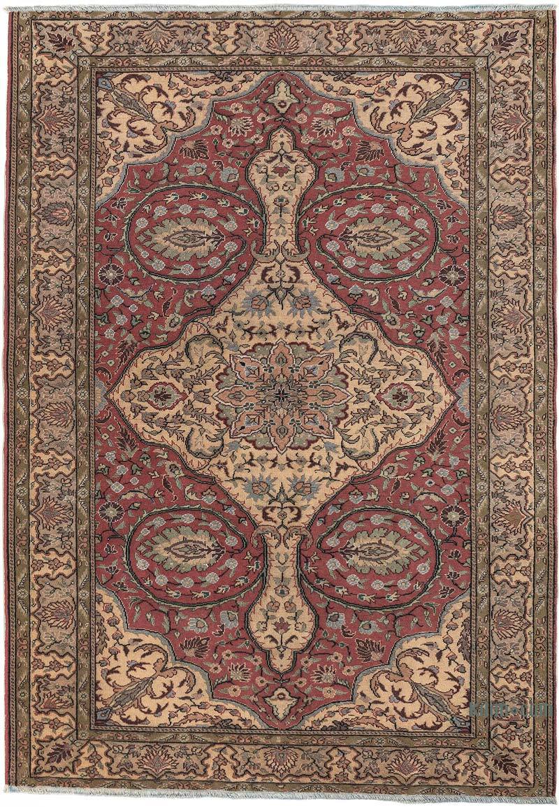 Alfombra Vintage Turca Anudada a Mano - 152 cm x 215 cm - K0079432