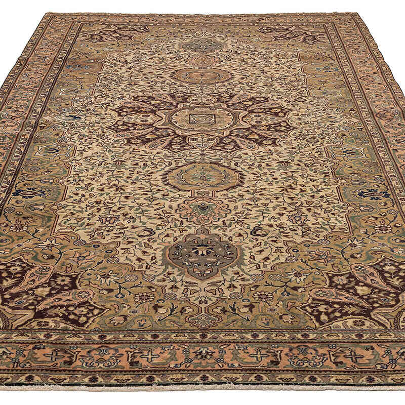 Alfombra Vintage Turca Anudada a Mano - 192 cm x 290 cm - K0079433
