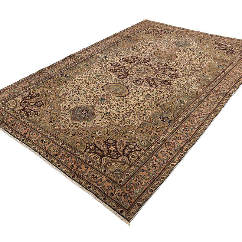 Alfombra Vintage Turca Anudada a Mano - 192 cm x 290 cm - K0079433