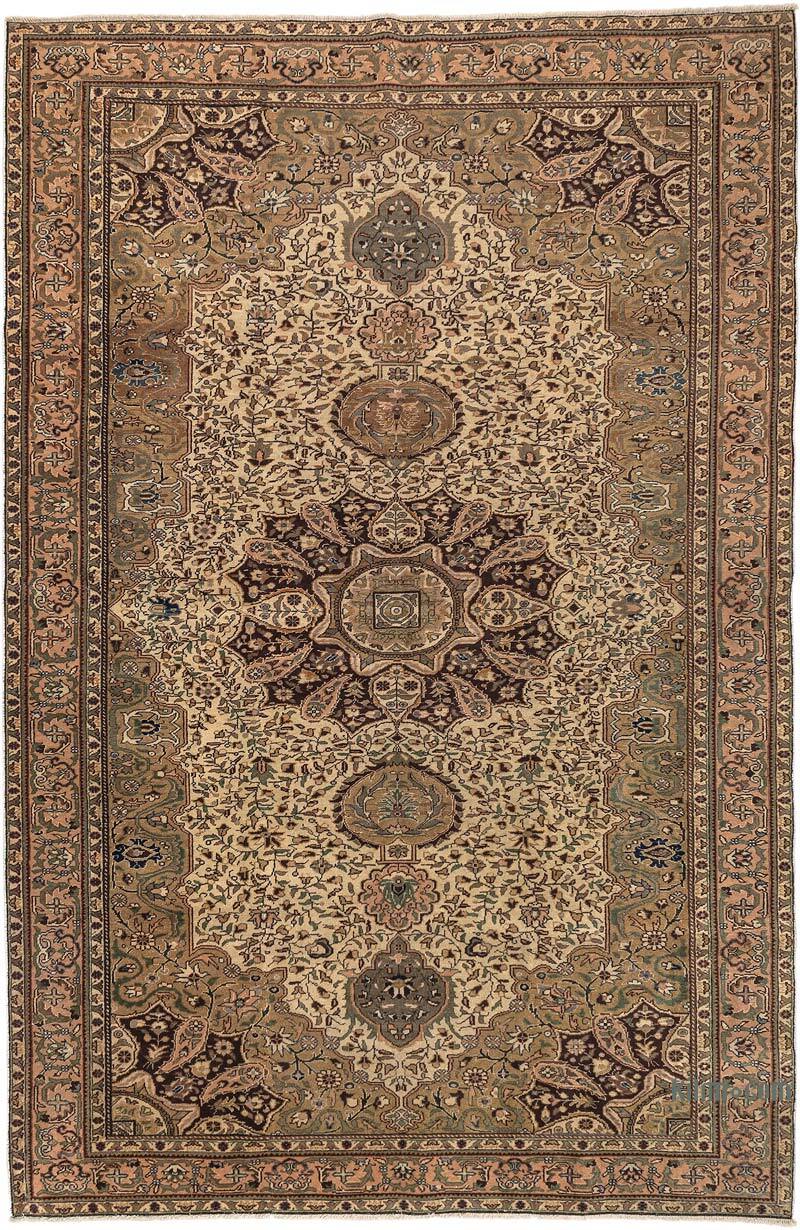 Alfombra Vintage Turca Anudada a Mano - 192 cm x 290 cm - K0079433