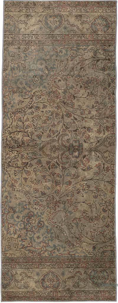 Vintage Turkish Hand-Knotted Rug - 2' 6" x 6' 5" (30" x 77")