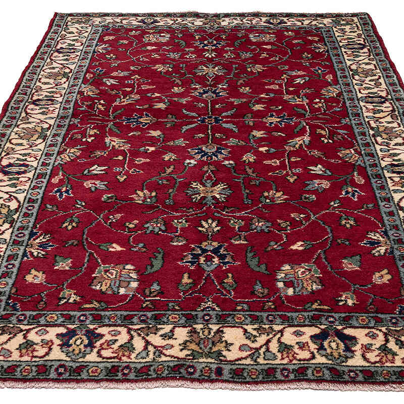 El Dokuma Vintage Halı - 163 cm x 240 cm - K0079436