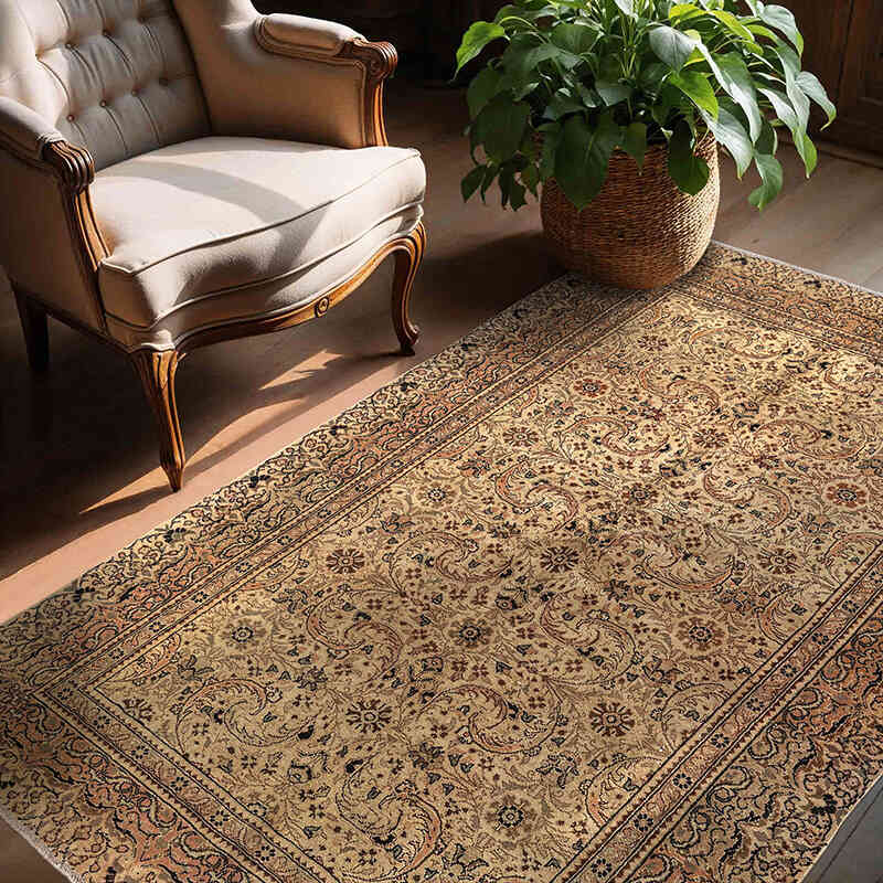 El Dokuma Vintage Halı - 150 cm x 207 cm - K0079438