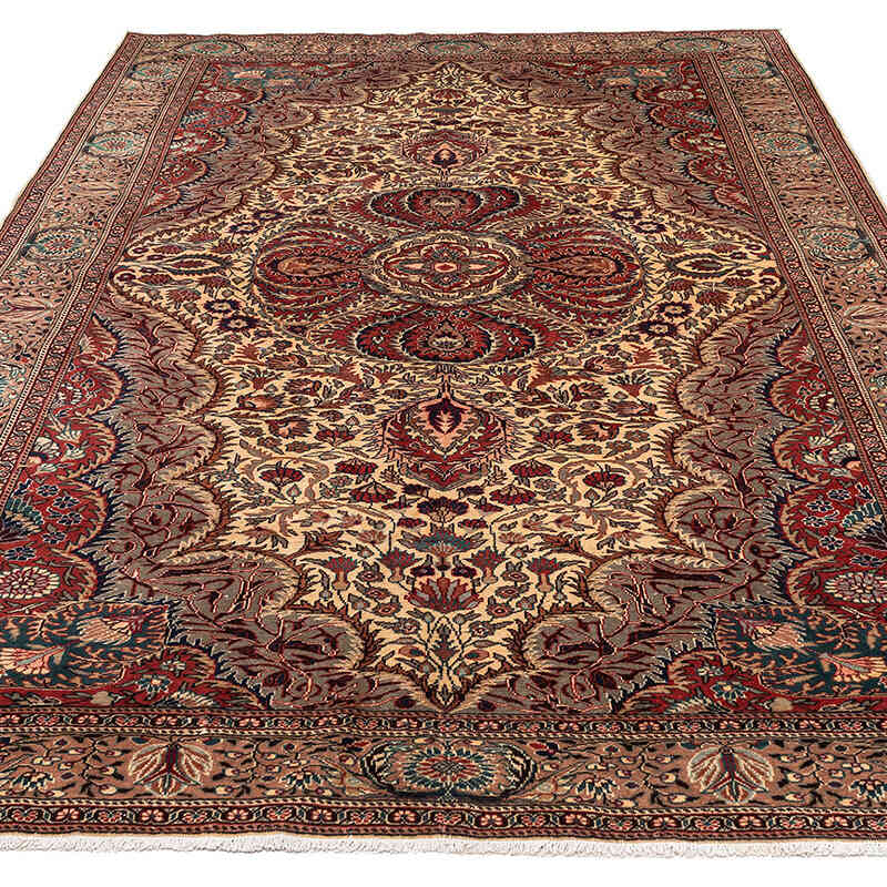 Vintage Turkish Hand-Knotted Rug - 6' 4" x 9' 6" (76" x 114") - K0079439