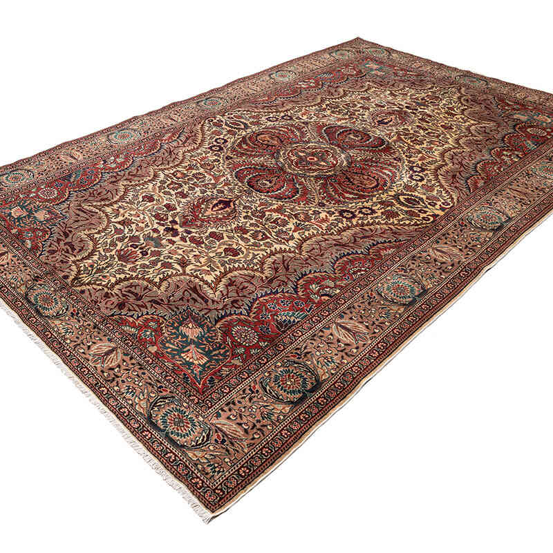 Vintage Turkish Hand-Knotted Rug - 6' 4" x 9' 6" (76" x 114") - K0079439