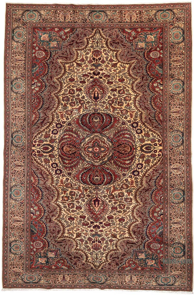 Vintage Turkish Hand-Knotted Rug - 6' 4" x 9' 6" (76" x 114") - K0079439