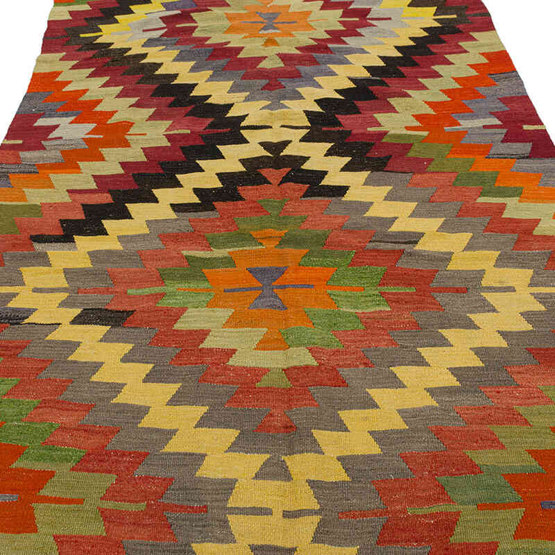Alfombra Vintage Denizli Kilim - 144 cm x 328 cm - K0079446