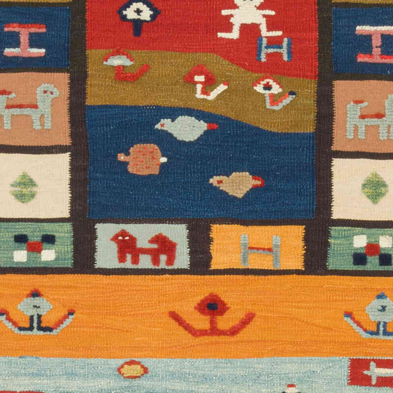 Nueva Alfombra Turca Kilim - 100 cm x 202 cm - K0079447