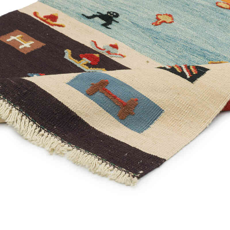 Nueva Alfombra Turca Kilim - 100 cm x 202 cm - K0079447