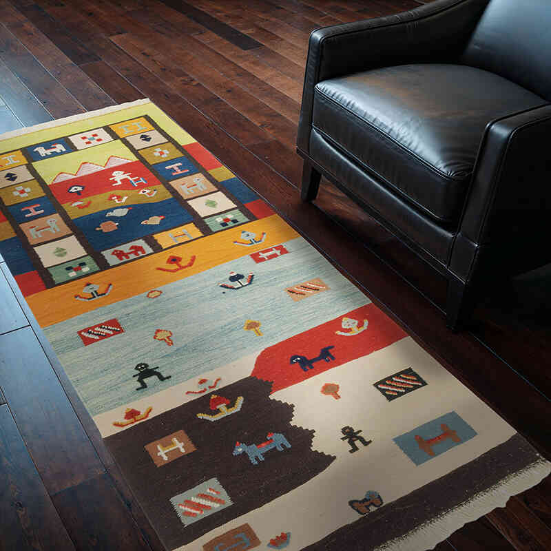 Nueva Alfombra Turca Kilim - 100 cm x 202 cm - K0079447