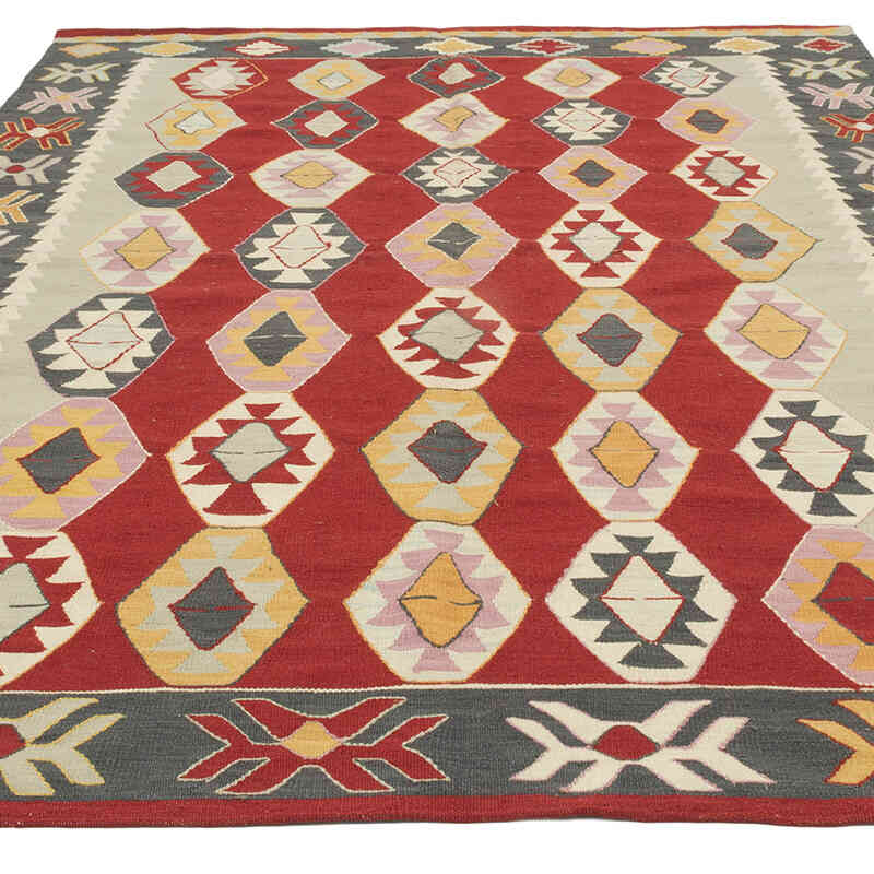 New Handwoven Turkish Kilim Rug - 5' 9" x 7' 11" (69" x 95") - K0079448