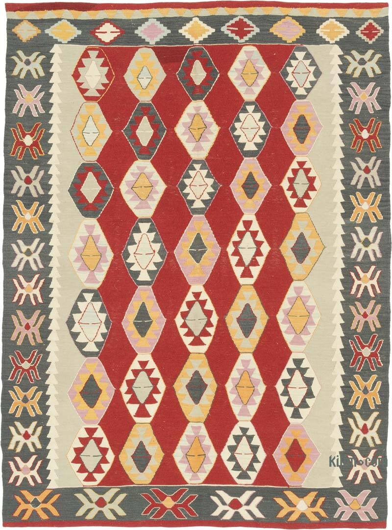 New Handwoven Turkish Kilim Rug - 5' 9" x 7' 11" (69" x 95") - K0079448