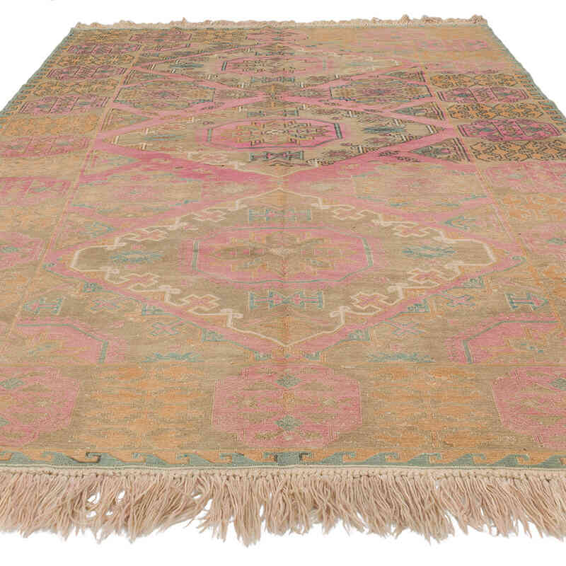 Vintage Caucasian Soumak Rug - 6' 8" x 10' 6" (80" x 126") - K0079452
