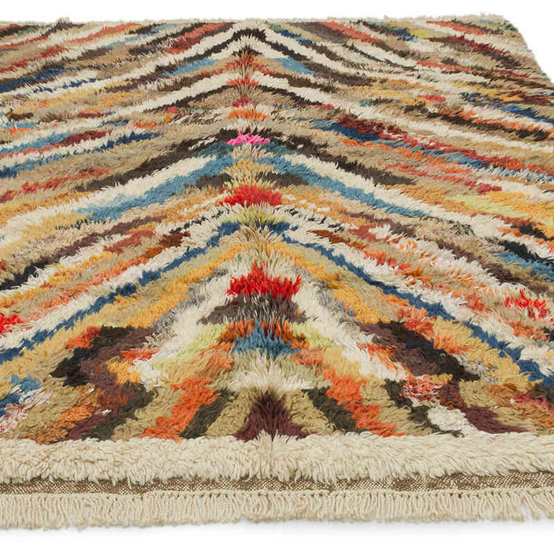 New Turkish Tulu Rug - 6' 11" x 9' 2" (83" x 110") - K0079454