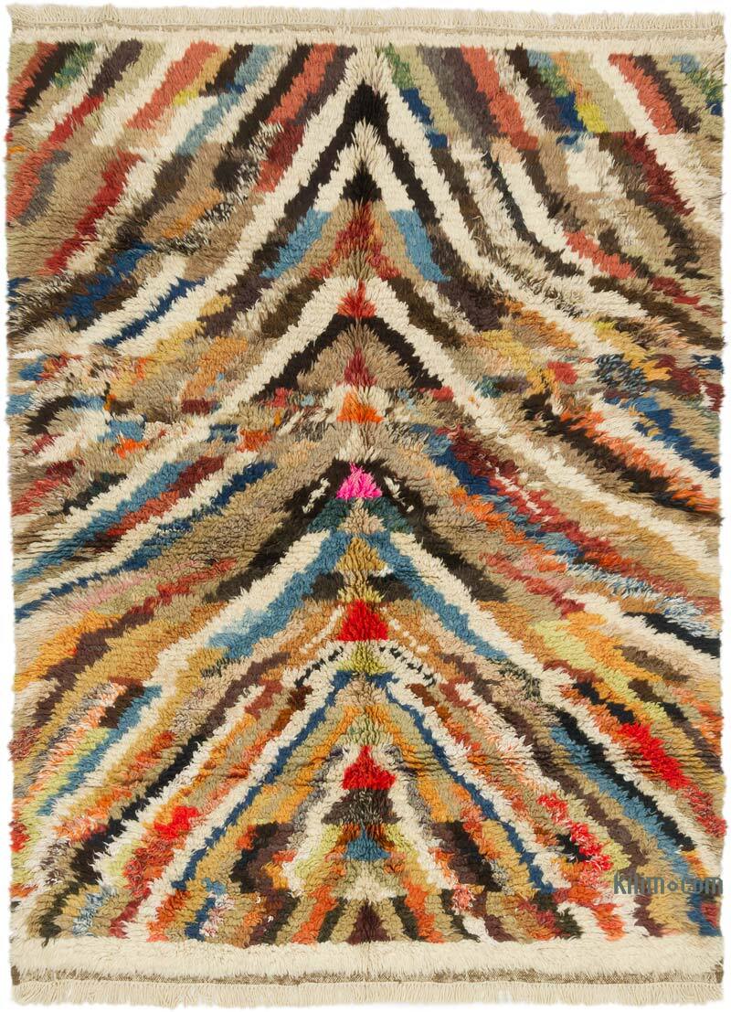 New Turkish Tulu Rug - 6' 11" x 9' 2" (83" x 110") - K0079454