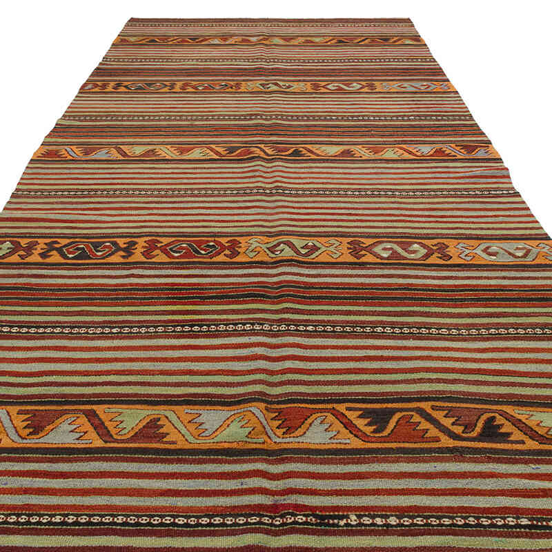 Vintage Konya Kilim Rug - 5' 5" x 12'  (65" x 144") - K0079461