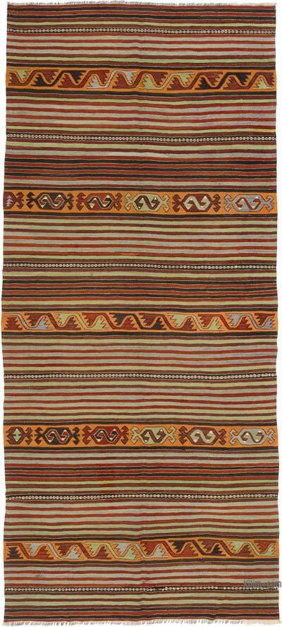 Vintage Konya Kilim Rug - 5' 5" x 12'  (65" x 144")