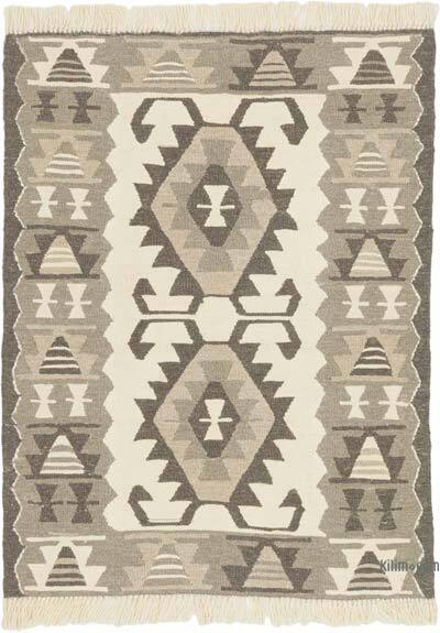 New Handwoven Turkish Kilim Rug - 3'  x 3' 11" (36" x 47")