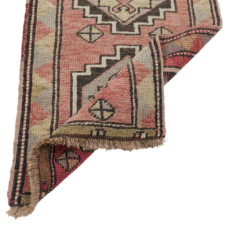 El Dokuma Vintage Halı - 50 cm x 94 cm - K0079478