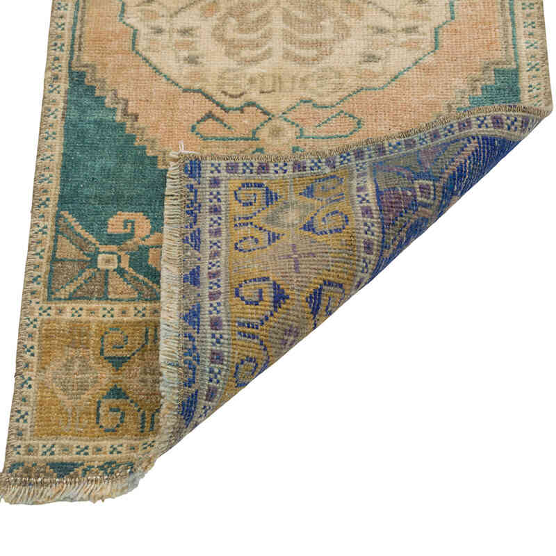 El Dokuma Vintage Halı - 43 cm x 100 cm - K0079480