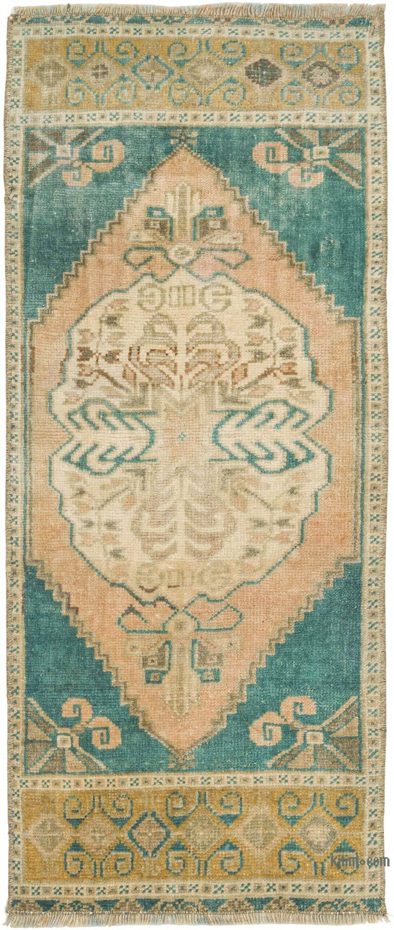 El Dokuma Vintage Halı - 43 cm x 100 cm - K0079480