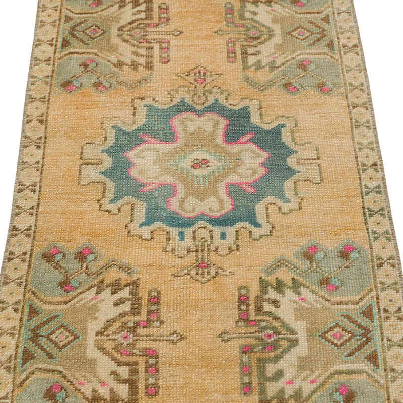 Vintage Turkish Hand-Knotted Rug - 1' 6" x 3' 5" (18" x 41") - K0079481