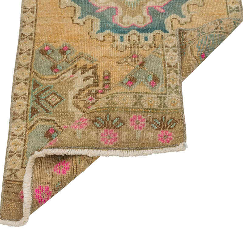Vintage Turkish Hand-Knotted Rug - 1' 6" x 3' 5" (18" x 41") - K0079481