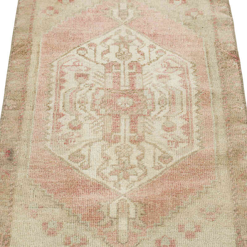 Alfombra Vintage Turca Anudada a Mano - 48 cm x 104 cm - K0079483