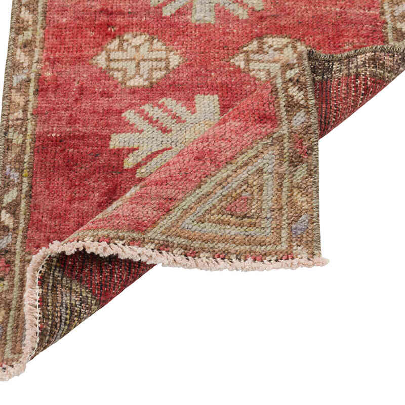 El Dokuma Vintage Halı - 40 cm x 71 cm - K0079485