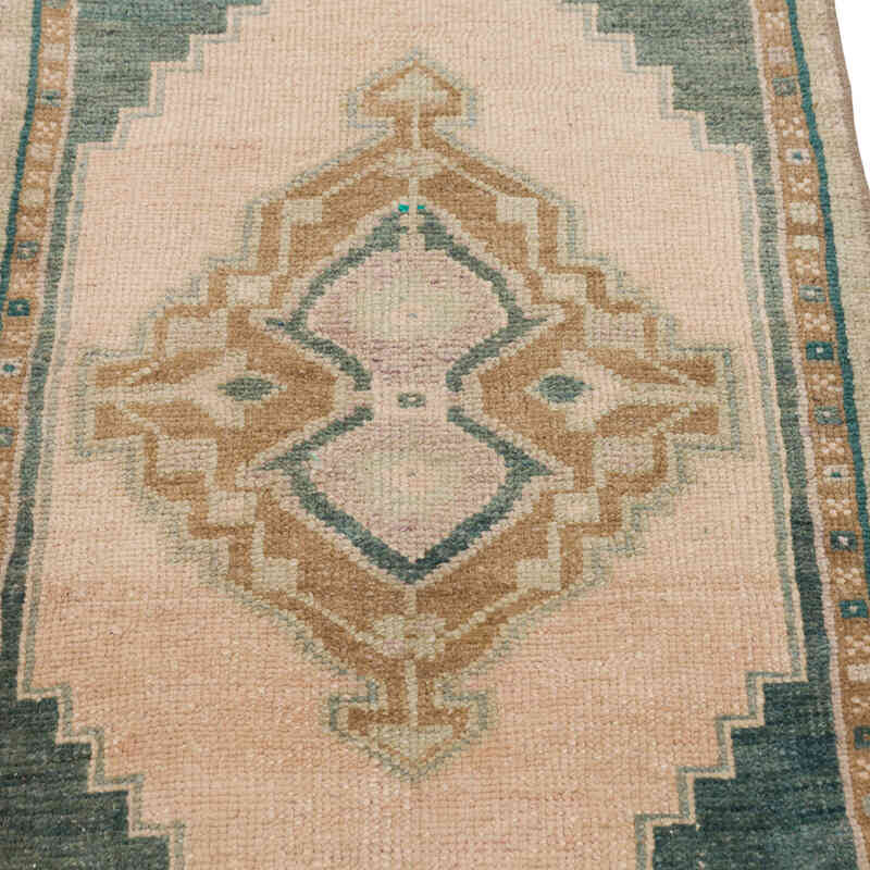 El Dokuma Vintage Halı - 44 cm x 86 cm - K0079486