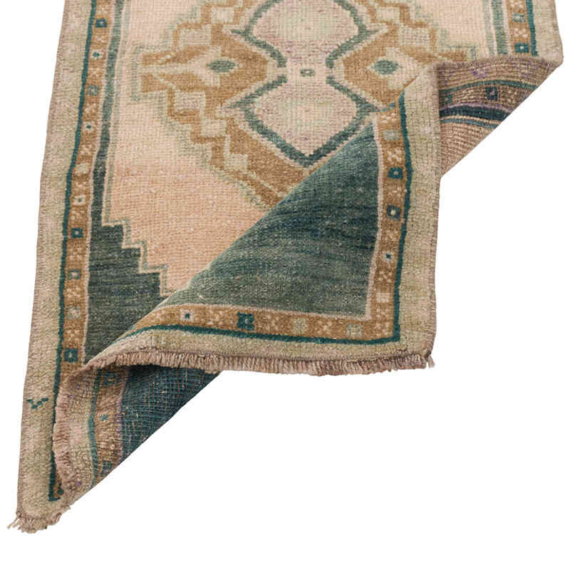 El Dokuma Vintage Halı - 44 cm x 86 cm - K0079486