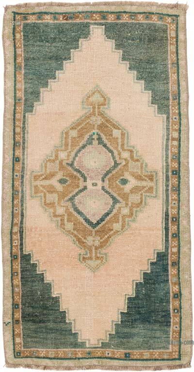 Vintage Turkish Hand-Knotted Rug - 1' 5" x 2' 10" (17" x 34")