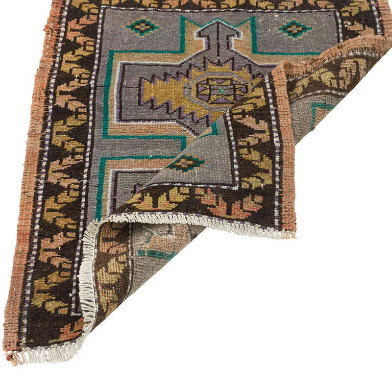 Vintage Turkish Hand-Knotted Rug - 1' 9" x 2' 1" (21" x 25") - K0079488