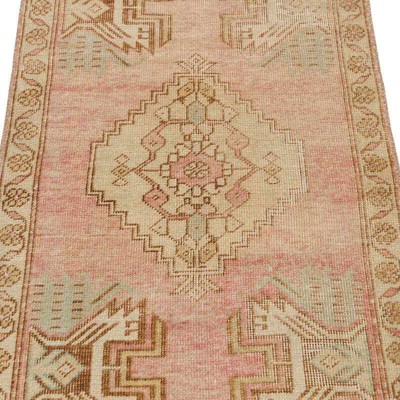 El Dokuma Vintage Halı - 49 cm x 103 cm - K0079489