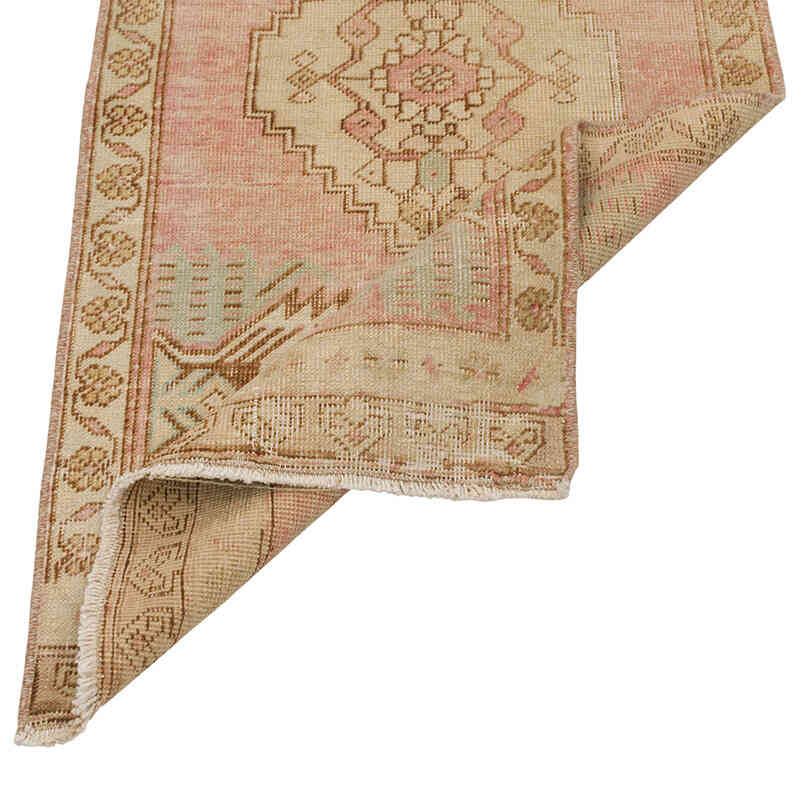 El Dokuma Vintage Halı - 49 cm x 103 cm - K0079489
