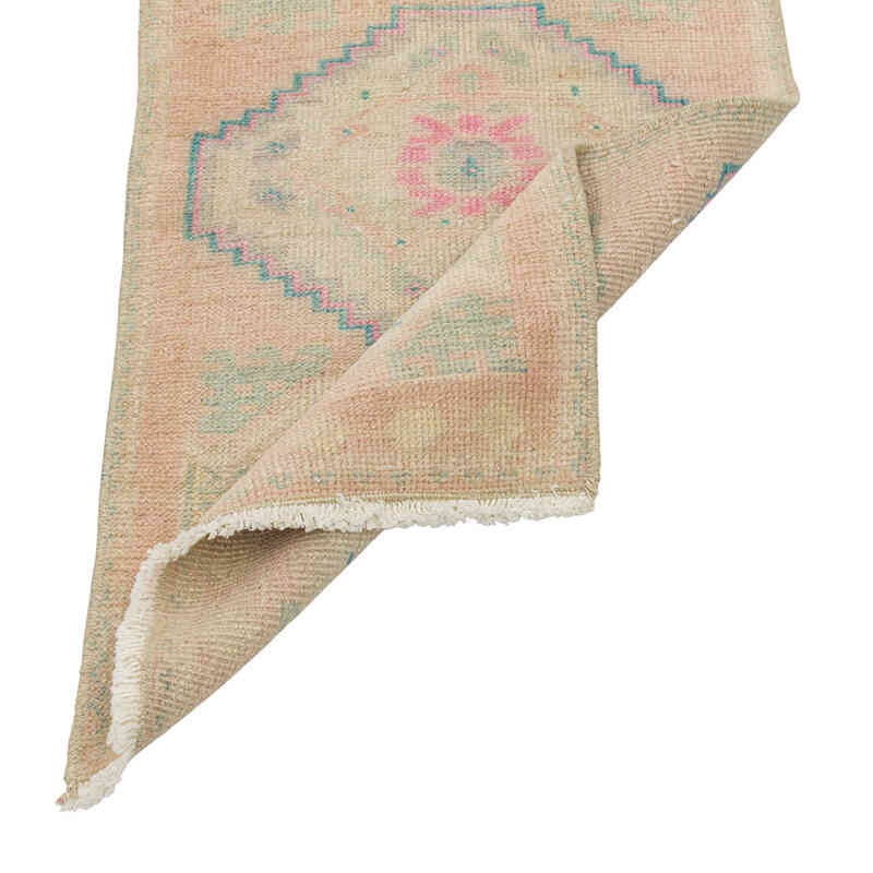 Alfombra Vintage Turca Anudada a Mano - 46 cm x 87 cm - K0079493