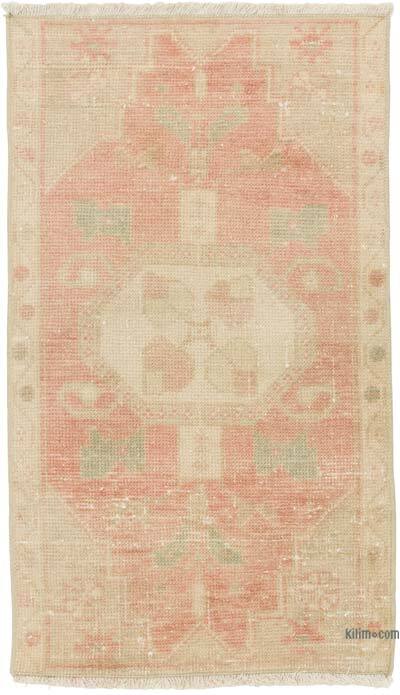 Alfombra Vintage Turca Anudada a Mano - 48 cm x 81 cm