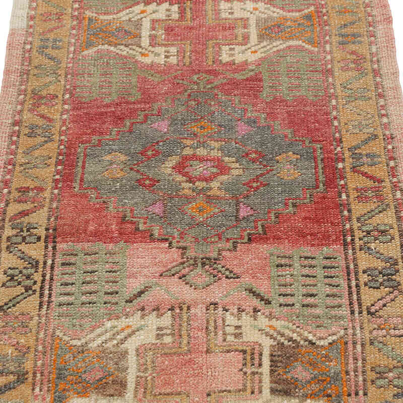 Alfombra Vintage Turca Anudada a Mano - 52 cm x 86 cm - K0079500