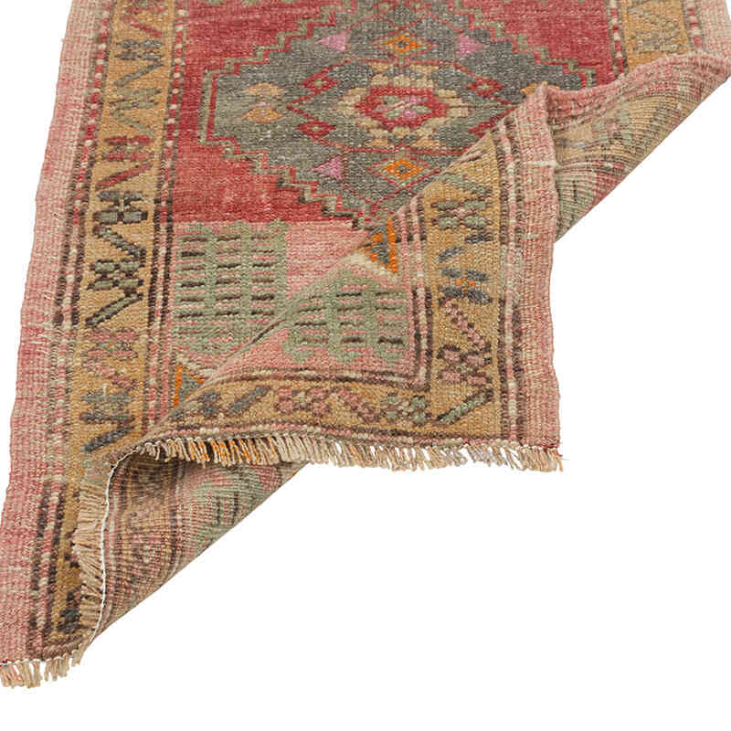 Alfombra Vintage Turca Anudada a Mano - 52 cm x 86 cm - K0079500