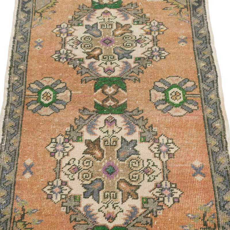 Alfombra Vintage Turca Anudada a Mano - 50 cm x 95 cm - K0079505