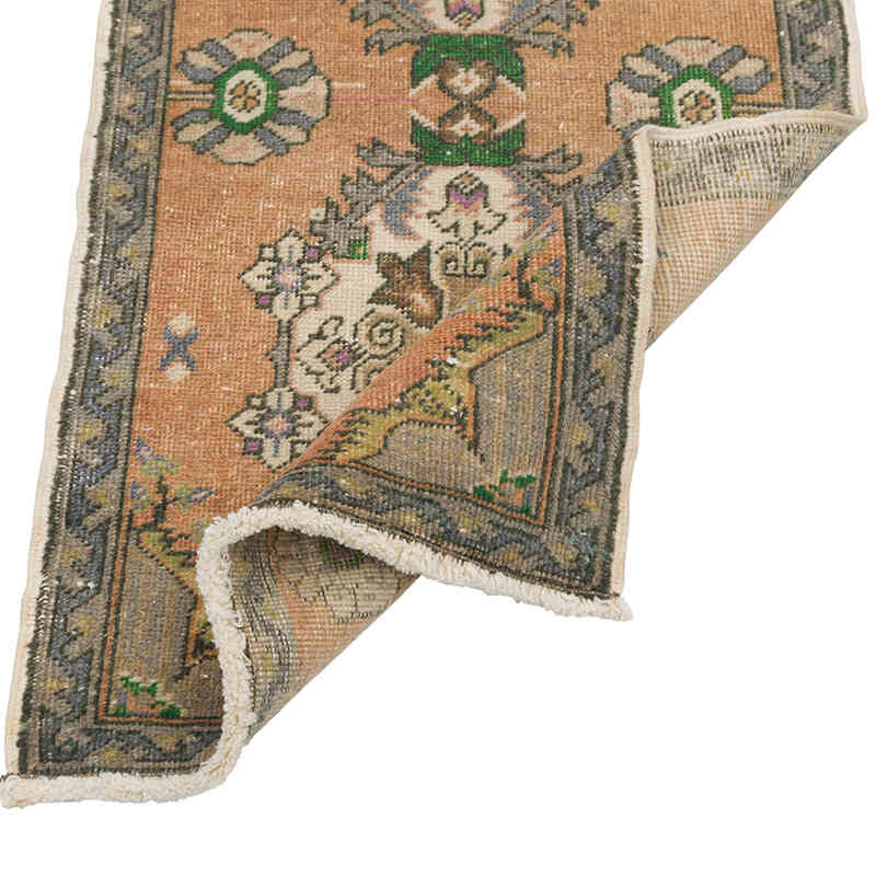 Alfombra Vintage Turca Anudada a Mano - 50 cm x 95 cm - K0079505