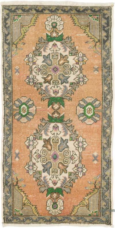 El Dokuma Vintage Halı - 50 cm x 95 cm