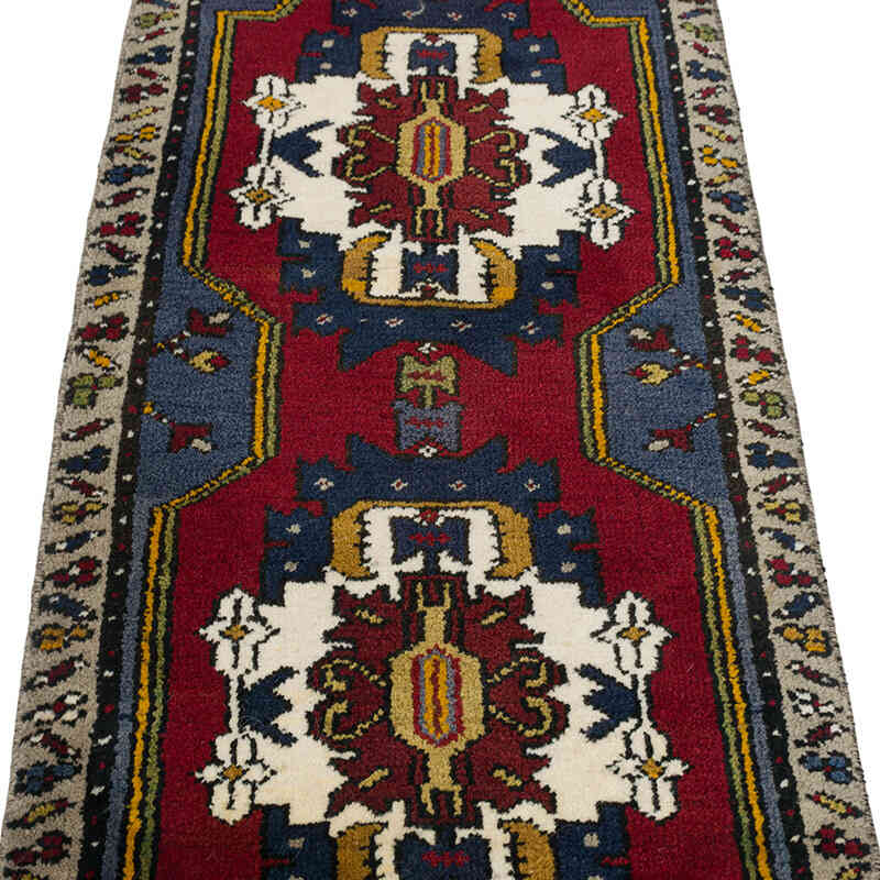 Vintage Turkish Hand-Knotted Rug - 1' 7" x 3' 10" (19" x 46") - K0079507