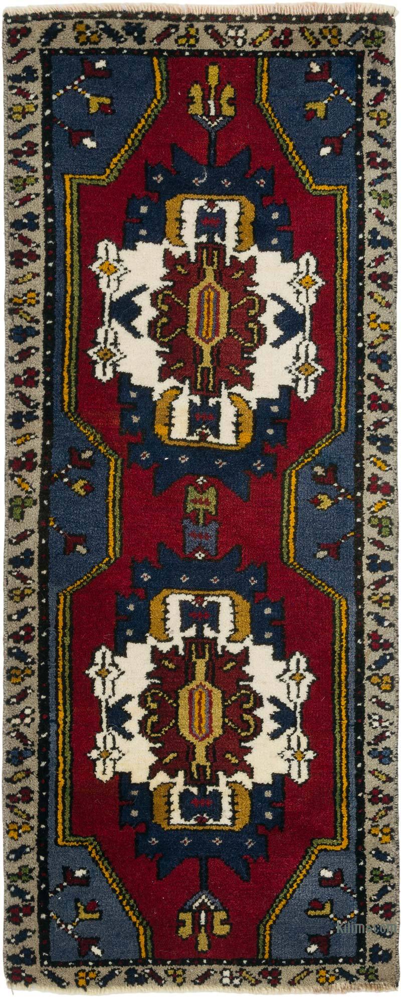 Vintage Turkish Hand-Knotted Rug - 1' 7" x 3' 10" (19" x 46") - K0079507