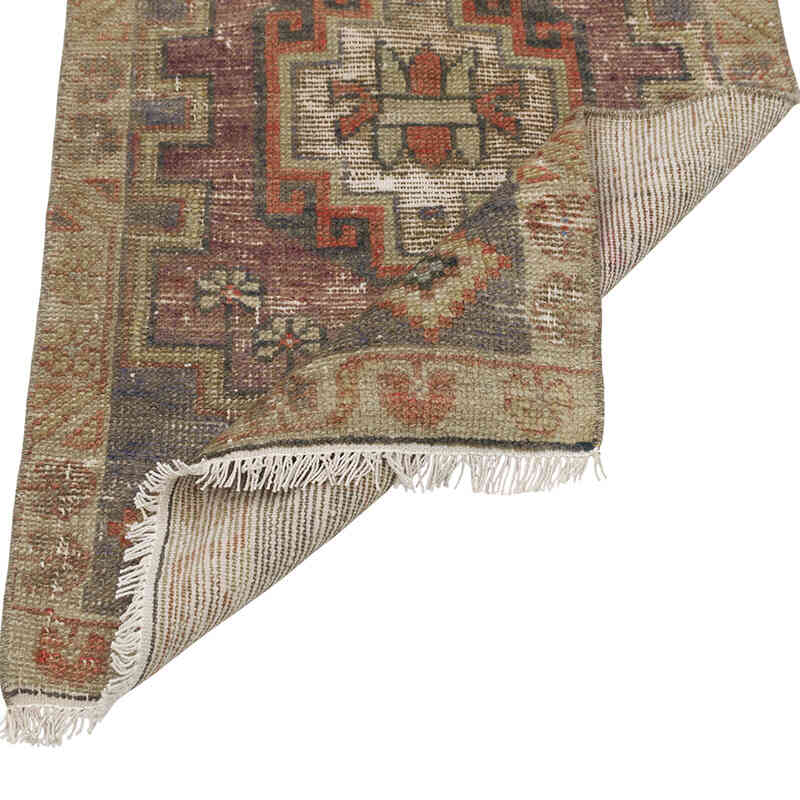 Alfombra Vintage Turca Anudada a Mano - 48 cm x 88 cm - K0079510
