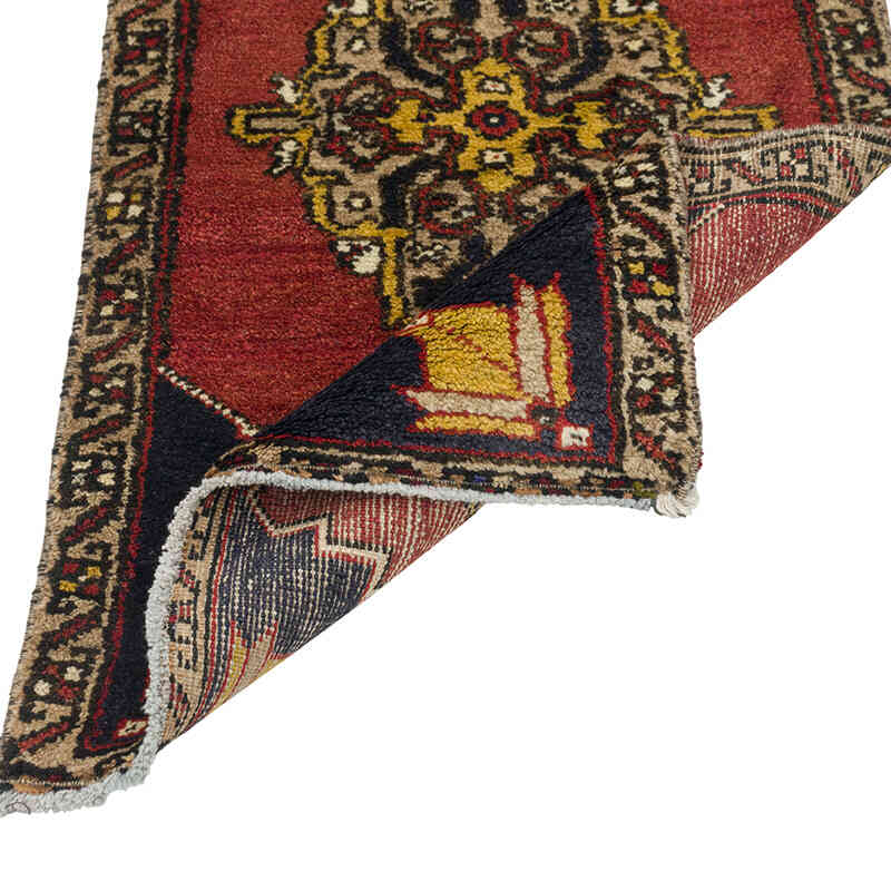 El Dokuma Vintage Halı - 48 cm x 86 cm - K0079511