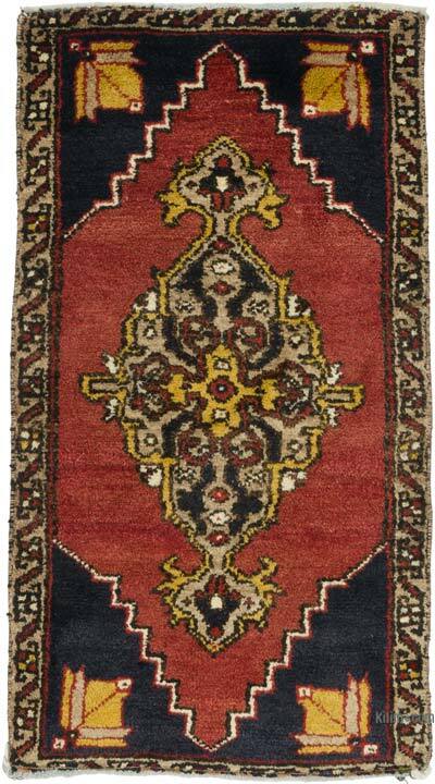 Vintage Turkish Hand-Knotted Rug - 1' 7" x 2' 10" (19" x 34")