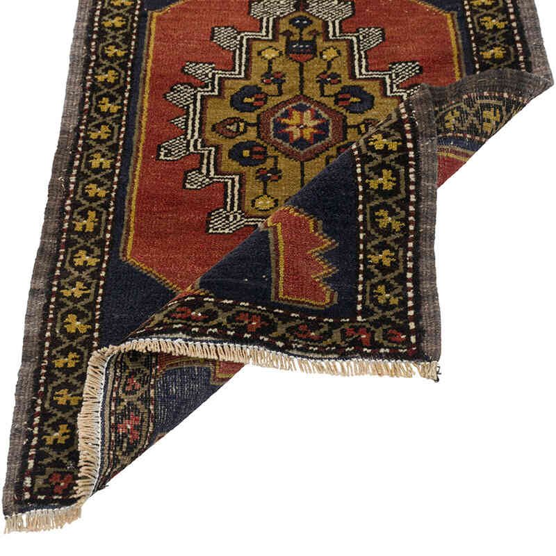 Alfombra Vintage Turca Anudada a Mano - 59 cm x 97 cm - K0079512