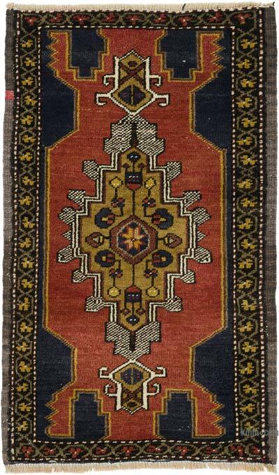 Vintage Turkish Hand-Knotted Rug - 1' 11" x 3' 2" (23" x 38")